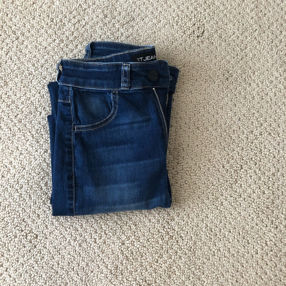 Fit Jeans Dark Blue Wash